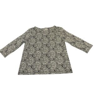 Croft & Barrow PETITE LARGE boat neck, quarter sleeve top.